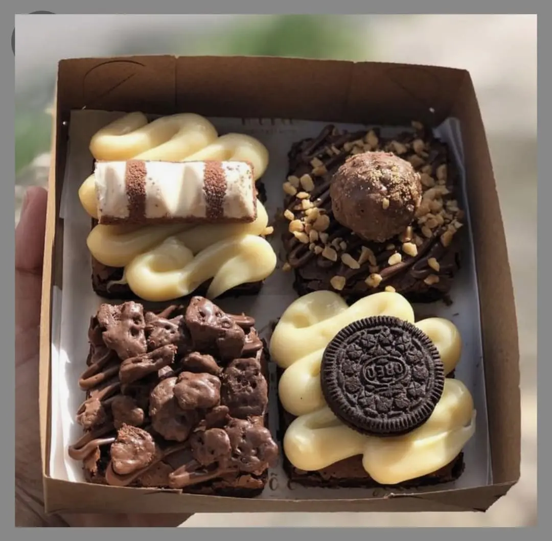 Imagen del paquete de 4 brownies gourmet